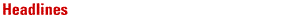 headline header